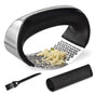 3-piece set Garlic Press - Garlic Press Stainless Steel -Garlic Press Rocker - With Free Silicone Garlic Peeler and Cleaning Brush