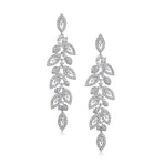 Wedding Bridal Chandelier Earrings, Crystal Rhinestone Drop Dangle Earrings  Zirconia Rhinestonefor Women Brides