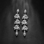 Wedding Bridal Chandelier Earrings, Crystal Rhinestone Drop Dangle Earrings  Zirconia Rhinestonefor Women Brides