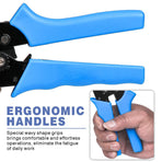 Ratcheting Crimping Tool EDM cutting jaw provides accurate and reliable crimping without damage