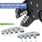 Ratcheting Crimping Tool EDM cutting jaw provides accurate and reliable crimping without damage