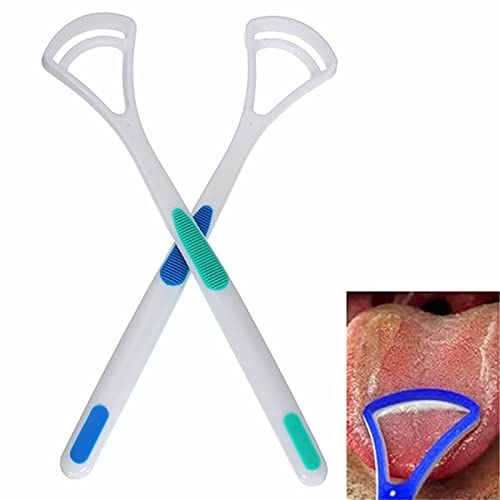2 PCS Tongue Scraper Cleaner Tongue Coating Brush Oral Cleaning Tools Tongue Scraper to Combat Bad Breath and Help Freshen Breath