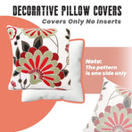 Throw Pillow Covers Pillowcase Soft Square Cushion Case Couch Sofa Bed Bedroom Living Room, Set of 2  18x18 Inch