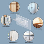12 Pieces Large Size Adhesive Shelf Bracket, Double Row Thickened and Reinforced Design Shelf Support Pegs for Shelves Kitchen