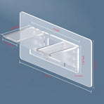 12 Pieces Large Size Adhesive Shelf Bracket, Double Row Thickened and Reinforced Design Shelf Support Pegs for Shelves Kitchen