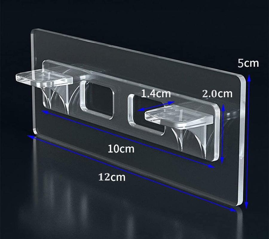 Adhesive Shelf Bracket, Self Adhesive Shelf Support Pegs, Punch Free Shelf Pins, Shelf Clips for Cabinet Clapboard, 8 Pack
