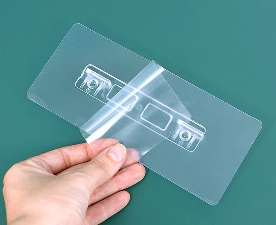 Adhesive Shelf Bracket, Self Adhesive Shelf Support Pegs, Punch Free Shelf Pins, Shelf Clips for Cabinet Clapboard, 8 Pack