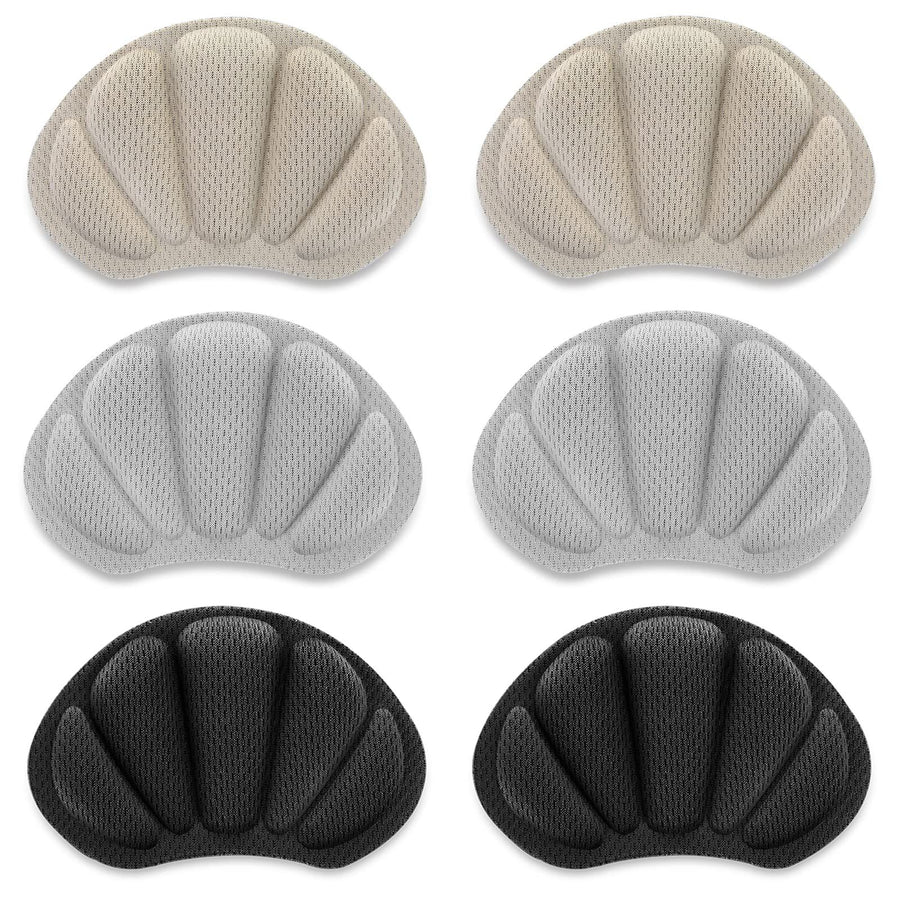 Heel Protectors Feet Shoe Too Big Filler Protector Self-Adhesive Patches Stickers Crease Pads Inserts Cushion (3 Pairs)