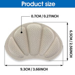 Heel Protectors Feet Shoe Too Big Filler Protector Self-Adhesive Patches Stickers Crease Pads Inserts Cushion (3 Pairs)