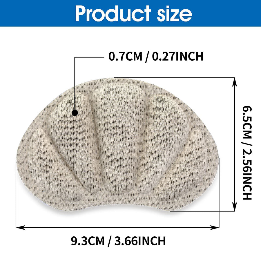Heel Protectors Feet Shoe Too Big Filler Protector Self-Adhesive Patches Stickers Crease Pads Inserts Cushion (3 Pairs)