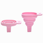 2-Pack Foldable Set Flexible Durable Easy-to-use Liquid Dispensing Funnels Kitchen Household Supplies Wide Mouth