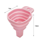 2-Pack Foldable Set Flexible Durable Easy-to-use Liquid Dispensing Funnels Kitchen Household Supplies Wide Mouth