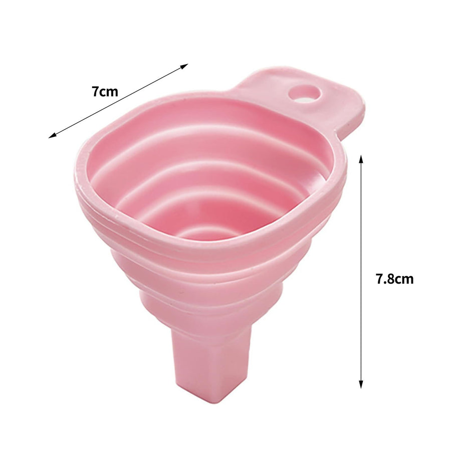 2-Pack Foldable Set Flexible Durable Easy-to-use Liquid Dispensing Funnels Kitchen Household Supplies Wide Mouth