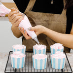 430 stainless steel piping nozzle set boxed cake piping tool milking oil puff nozzle cream glue piping nozzle