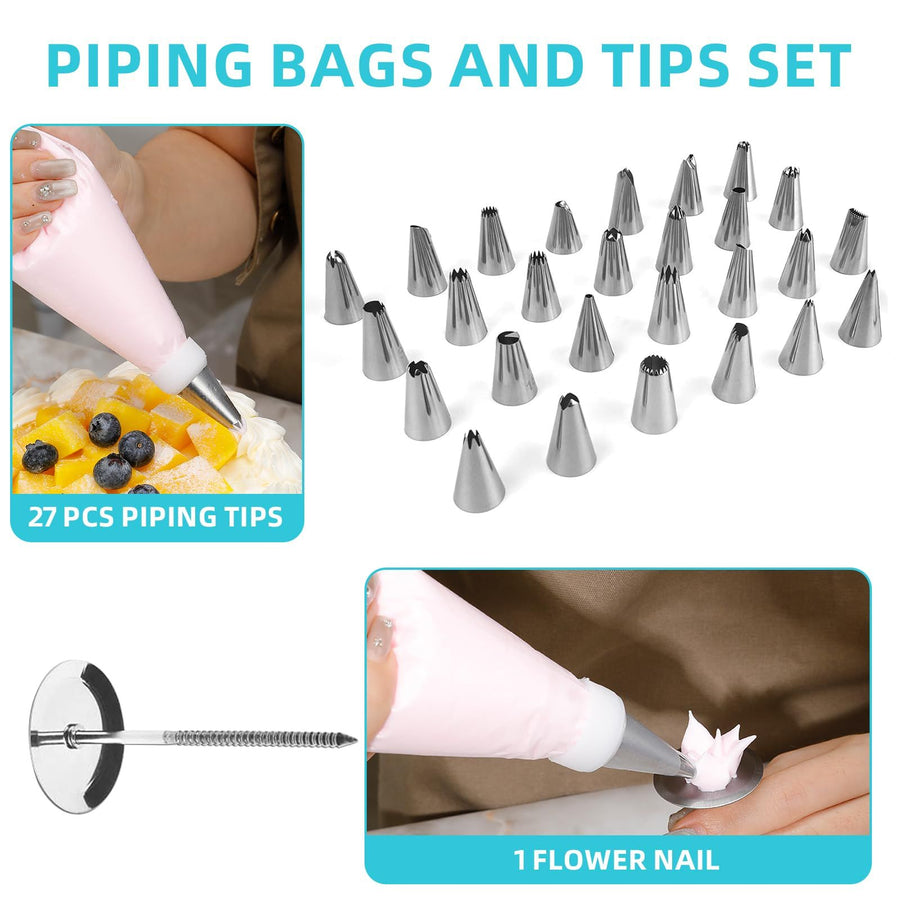 430 stainless steel piping nozzle set boxed cake piping tool milking oil puff nozzle cream glue piping nozzle