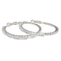 Silver Statement Earring Thick Open Double Hoop Earrings Lightweight Hypoallergenic Earrings Gold Jewelry