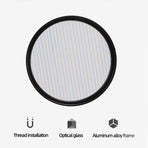 Prism Lens Filter 67mm Starlight Glare Filter Anamorphic Lens Flare Effect Filter Film Props((Blue  Linear Flares)