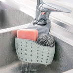Kitchen sink holder, soap sponge drainage bracket, double-layer hanging basket, storage suction cup, kitchen storage cabinet