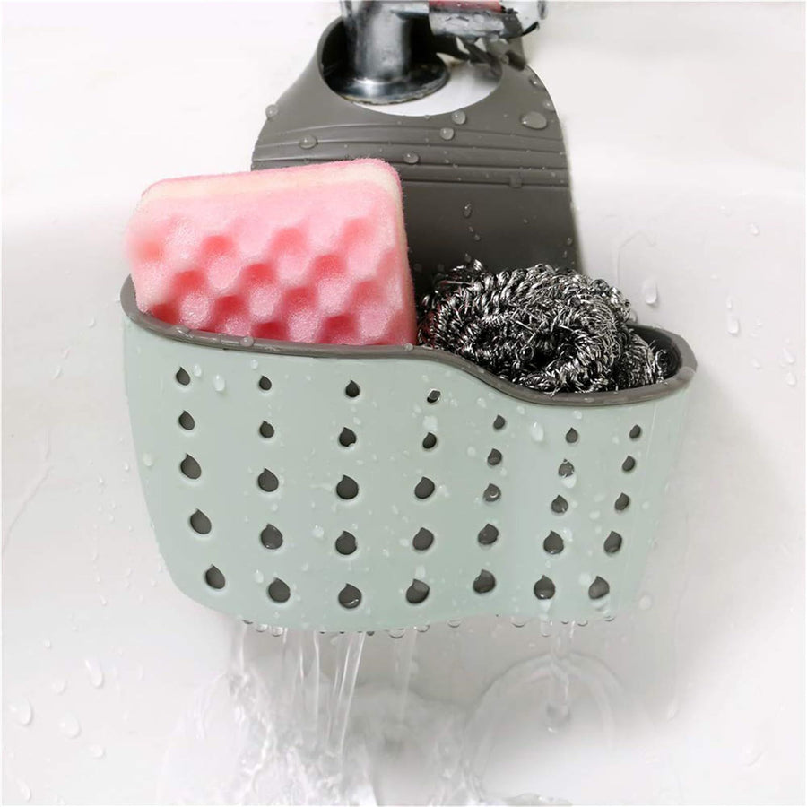 Kitchen sink holder, soap sponge drainage bracket, double-layer hanging basket, storage suction cup, kitchen storage cabinet