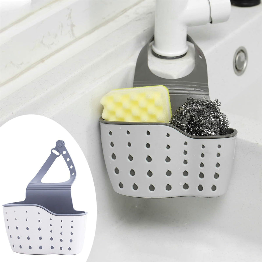 Kitchen sink holder, soap sponge drainage bracket, double-layer hanging basket, storage suction cup, kitchen storage cabinet