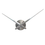 silvery 3D Clock Hands, DIY Large Clock Movement Mechanism with 39cm Long Spade Hand, 3D Wall Clocks Home Decor