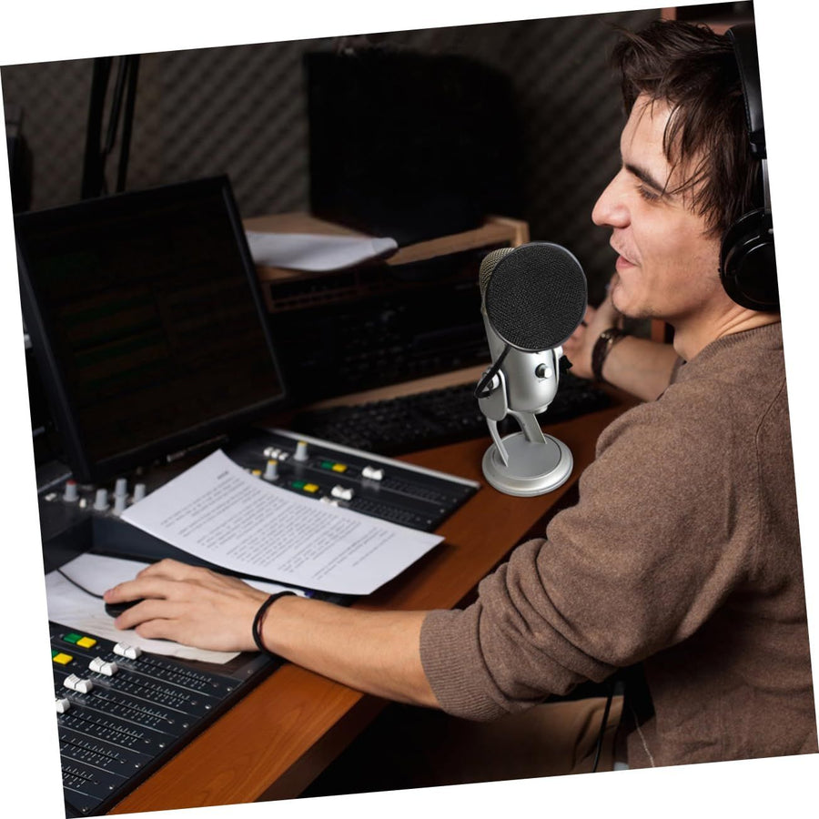Broadcast Microphone Video Conference Microphone Conference Table Microphone Portable USB Speaker Computer Desktop Microphone