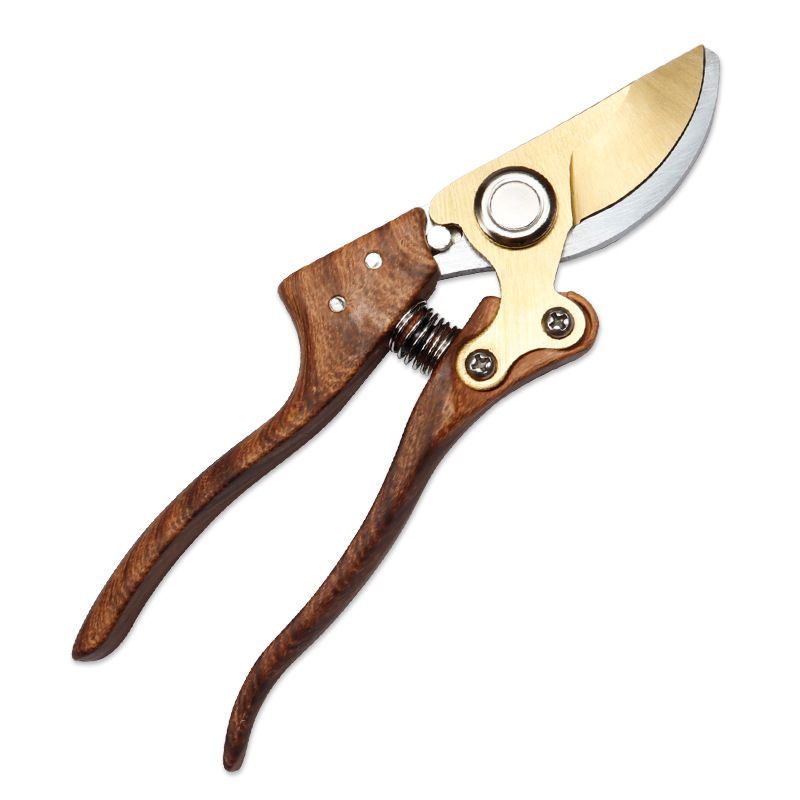 Gardening, Flower scissors Florist clippers, Hand Held Pruners for Gardening Heavy Duty, Pruning shears for garden (Wood grain)