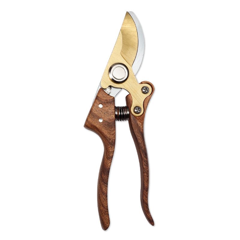 Gardening, Flower scissors Florist clippers, Hand Held Pruners for Gardening Heavy Duty, Pruning shears for garden (Wood grain)