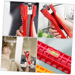Sink Wrench Sink Water Pipe Wrench Multi-function Sink Spanner Waste Pipe Spanner Bathroom Adjustable Wrench Kitchen