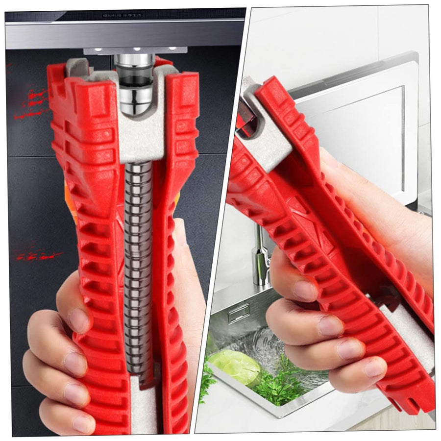 Sink Wrench Sink Water Pipe Wrench Multi-function Sink Spanner Waste Pipe Spanner Bathroom Adjustable Wrench Kitchen