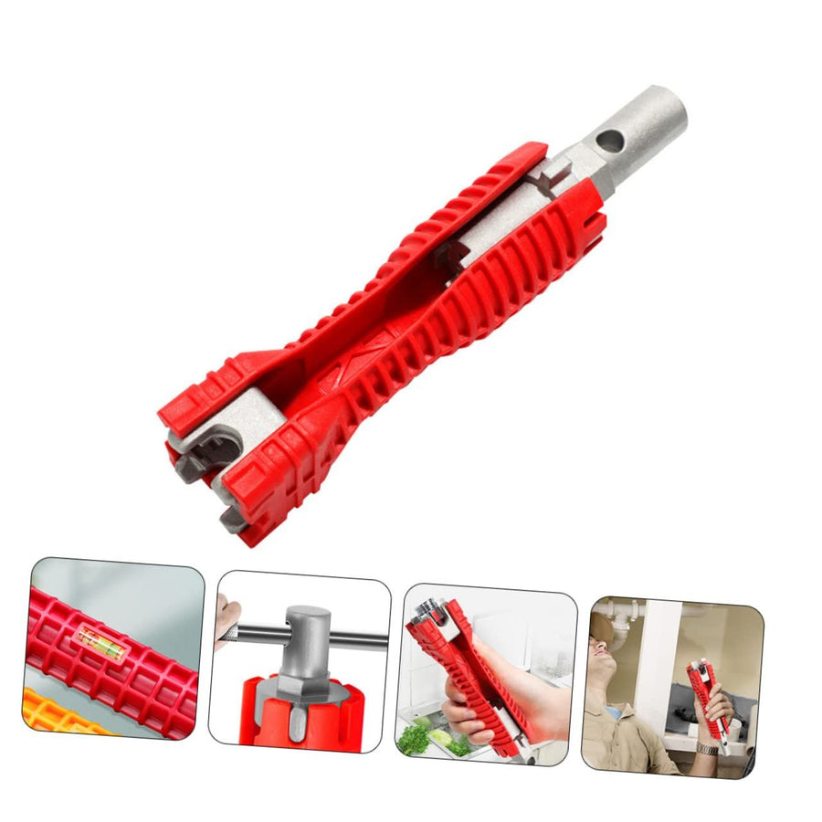 Sink Wrench Sink Water Pipe Wrench Multi-function Sink Spanner Waste Pipe Spanner Bathroom Adjustable Wrench Kitchen