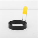 2pcs，Equipped with anti scald handle, English style pancake ring mold, carbon steel non stick egg pot ring