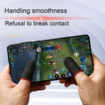 6 Piece Finger Sleeve for Gaming Mobile Game Controller Finger Thumb Sleeve Anti Sweat Breathable Seamless Touchscreen