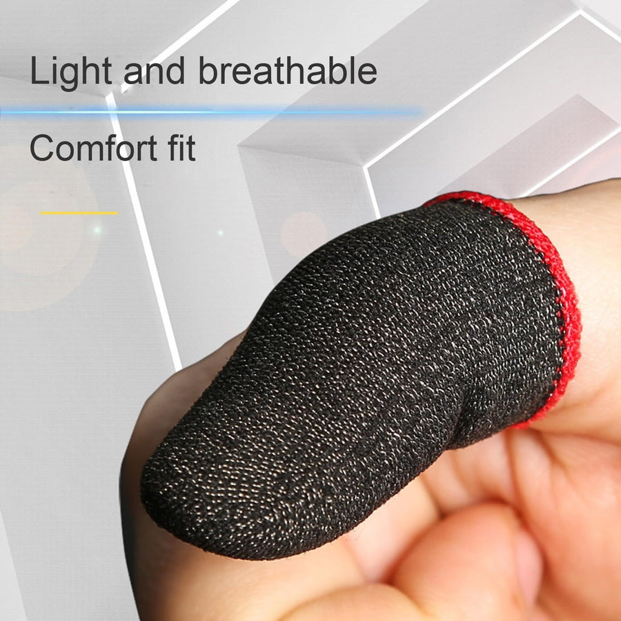 6 Piece Finger Sleeve for Gaming Mobile Game Controller Finger Thumb Sleeve Anti Sweat Breathable Seamless Touchscreen