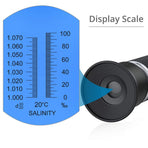Salinity meter/salt concentration meter high precision (0-100 ‰) refractometer seawater specific gravity meter glass salinity meter