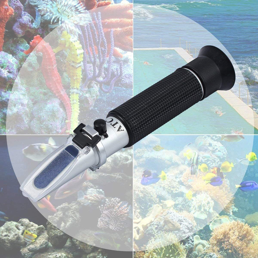 Salinity meter/salt concentration meter high precision (0-100 ‰) refractometer seawater specific gravity meter glass salinity meter