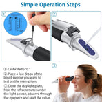 Salinity meter/salt concentration meter high precision (0-100 ‰) refractometer seawater specific gravity meter glass salinity meter