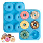 Silicone Donut Mold for  Doughnuts,  Food Grade Silicone Bagels Baking Pan, Non-Stick, Dishwasher Safe