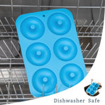 Silicone Donut Mold for  Doughnuts,  Food Grade Silicone Bagels Baking Pan, Non-Stick, Dishwasher Safe