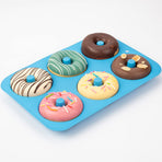 Silicone Donut Mold for  Doughnuts,  Food Grade Silicone Bagels Baking Pan, Non-Stick, Dishwasher Safe