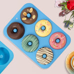 Silicone Donut Mold for  Doughnuts,  Food Grade Silicone Bagels Baking Pan, Non-Stick, Dishwasher Safe