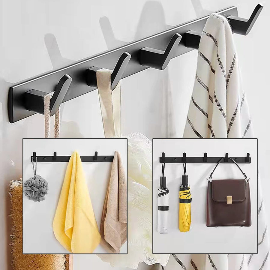 Hanging clothes hooks, hat racks, clothes hooks, towel hooks, bathroom kitchen hooks, storage hooks, non perforated space aluminum