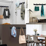 Hanging clothes hooks, hat racks, clothes hooks, towel hooks, bathroom kitchen hooks, storage hooks, non perforated space aluminum