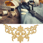 4Pcs Embroidery Flower Patches, Embroidered Patch Floral Appliques Sewing Cloth Repair Sticker for Wedding Prom Dress