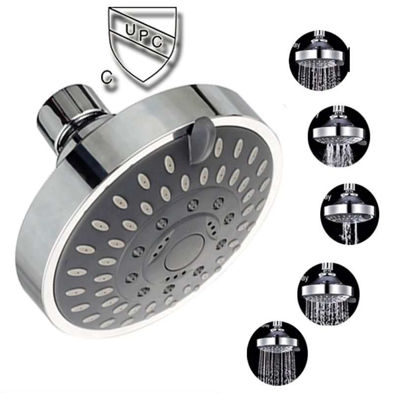 Concealed top spray five level water-saving small shower head, bathhouse hotel shower head set, rain shower head