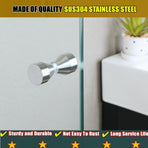Shower Glass Door Handle,Heavy Duty Sliding Shower Doors Knob,Double Side Pull Hardware Replacement Parts