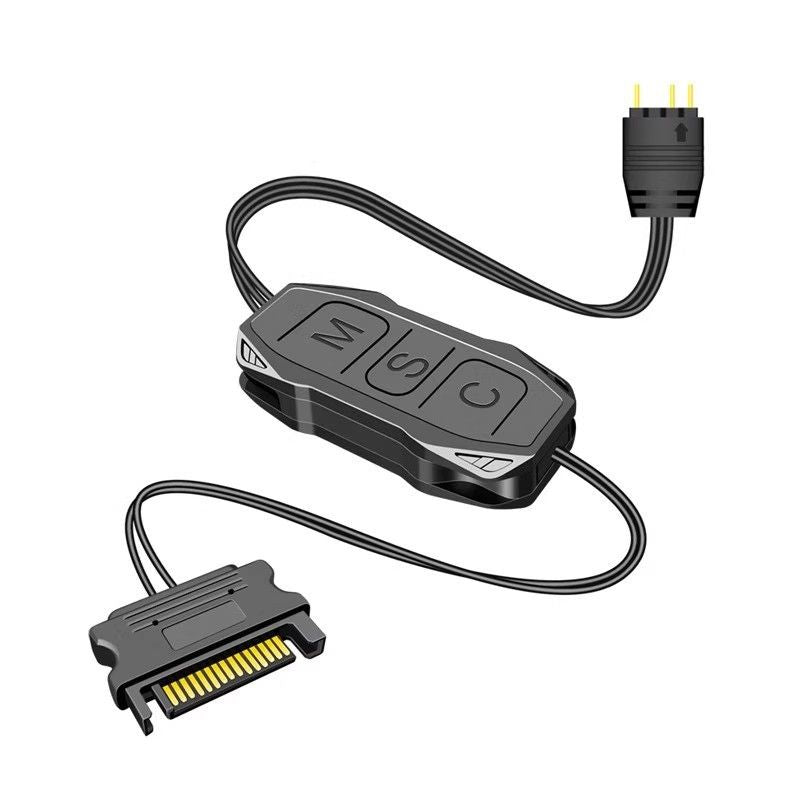 2pcs Controller Controller Plastic Power Supply Light Stripe Remote Controller Controller 5V 3 Pin RGB Controller Cable