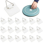 40 Pieces Invisible Adhesive Plate Hanger Vertical Plate Holders for The Wall Hooks Decorative Plates Wall Holders