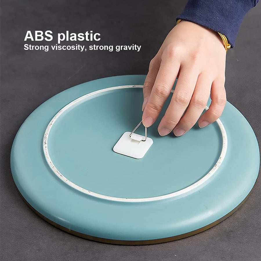 40 Pieces Invisible Adhesive Plate Hanger Vertical Plate Holders for The Wall Hooks Decorative Plates Wall Holders
