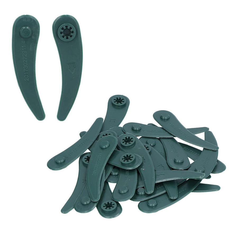 30Pcs Grass Trimmer Plastic Blade Flat Tooth Cutter Replacement for Lawn Mower Easy to Install and Waterproof